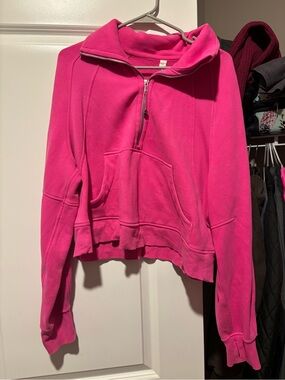 lululemon athletica Hot Pink Half-Zip Pullover Jacket